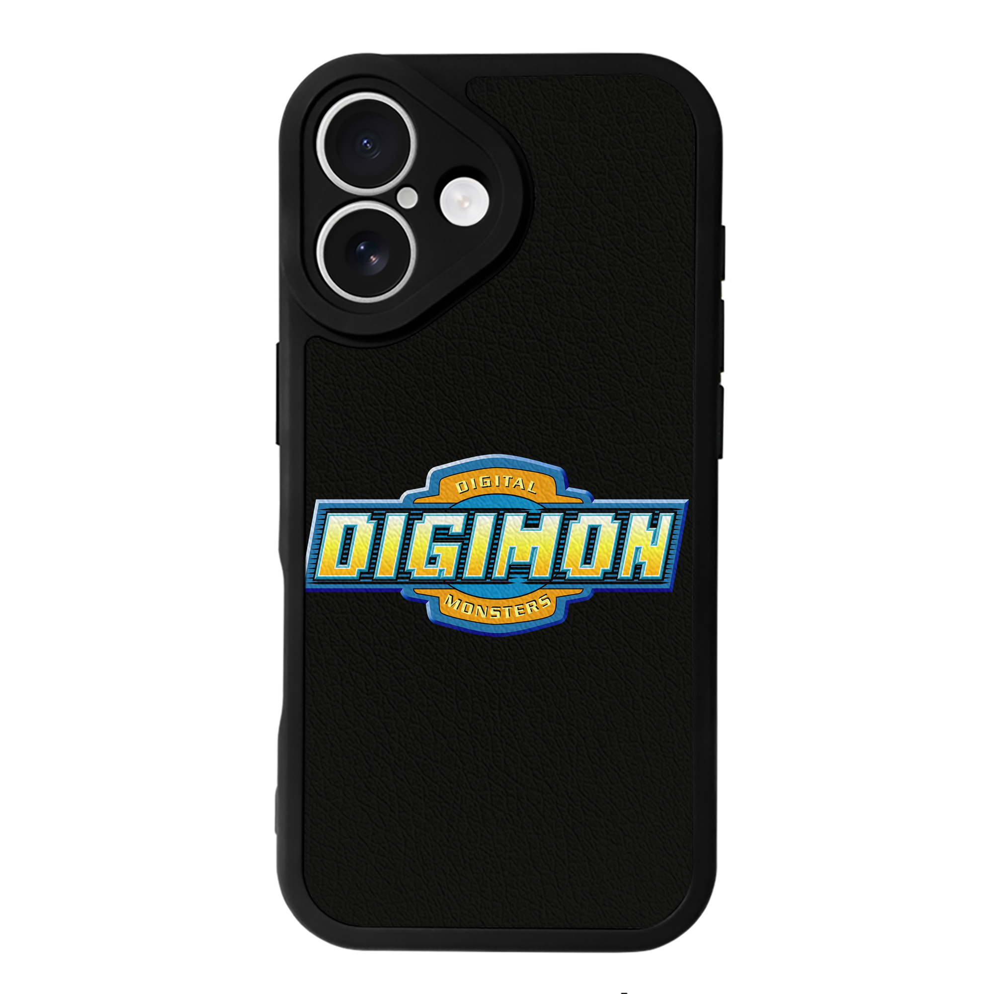 （画像用） Digimon デジタルモンスター/デジモン 【iPhone 16シリーズ対応】シリコンスマホケース（レザー調） 材質：シリコン